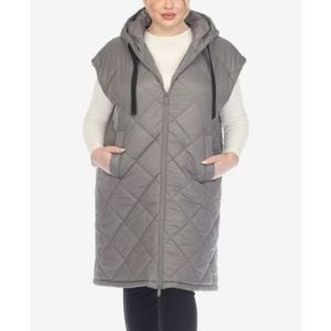 White Mark White Mark Plus Size Diamond Q Gray 1X